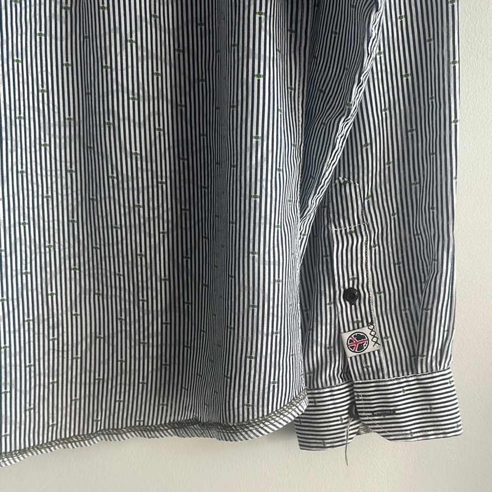 John Lennon Classic Striped Men's Shirt Size L LIKE NEW - Picture 12 of 13